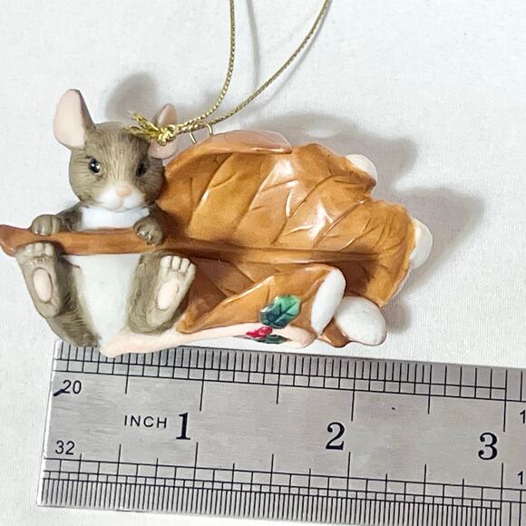 Vintage Charming Tales Fitz Floyd Mouse Mice Porcelain Ornament Figurines Pair - Picture 10 of 13